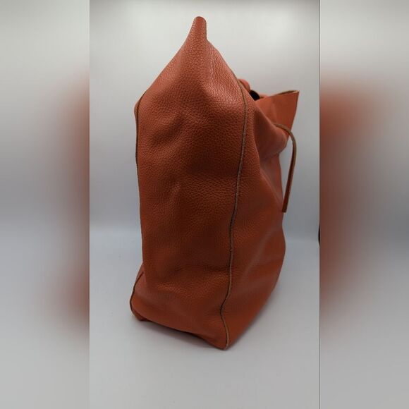 Orange Leather Tote Bag - Picture 2 of 7